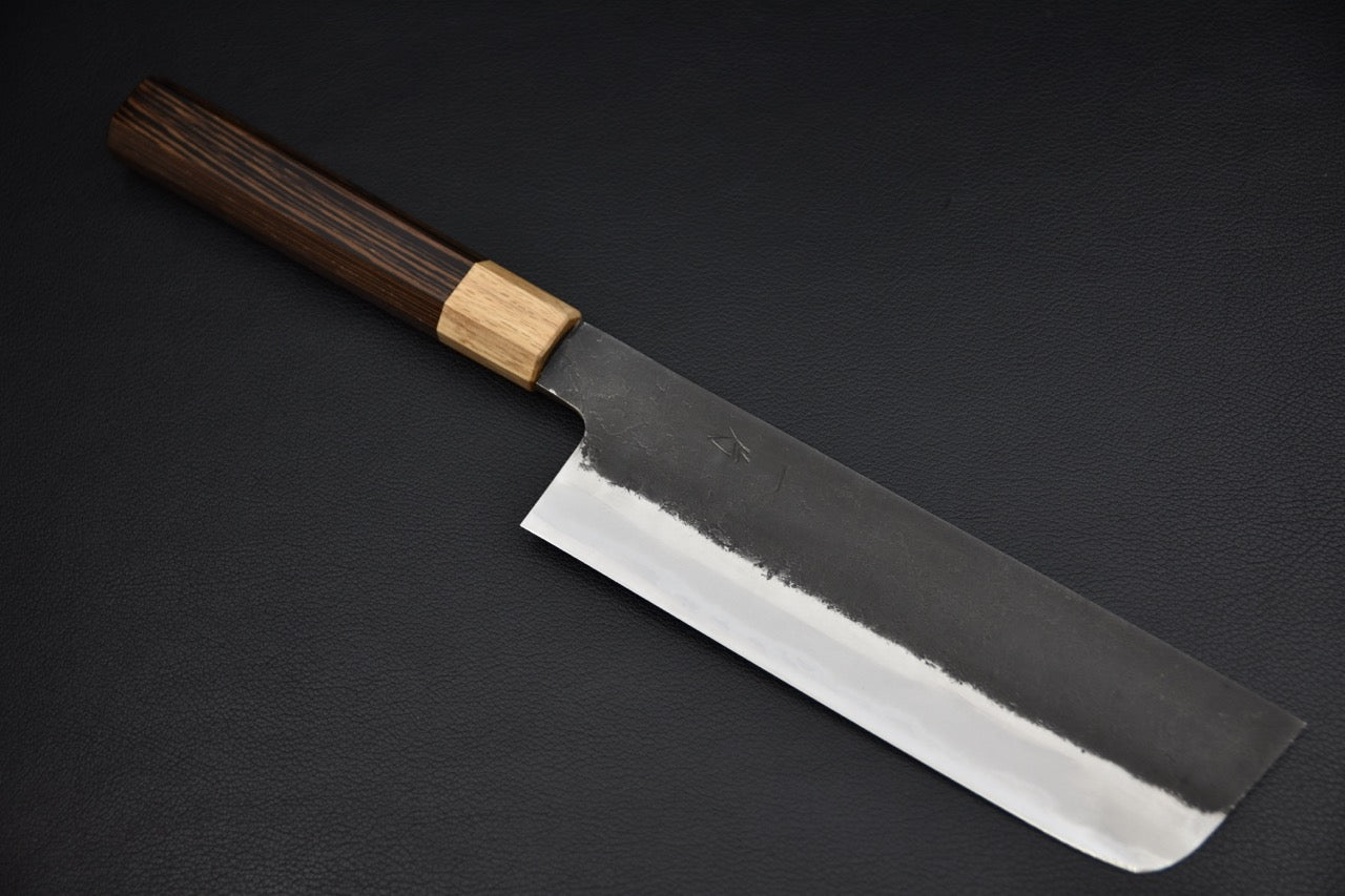 Hitohira Hinode Nashiji Shirogami #2 Nakiri 180mm Tagayasan
