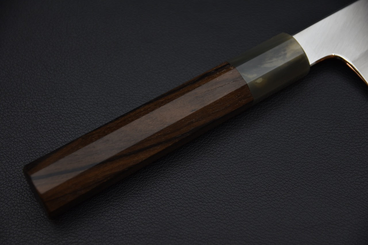 Hitohira Togashi Aogami #1 Stainless Clad Migaki Gyuto 270mm Ziricote
