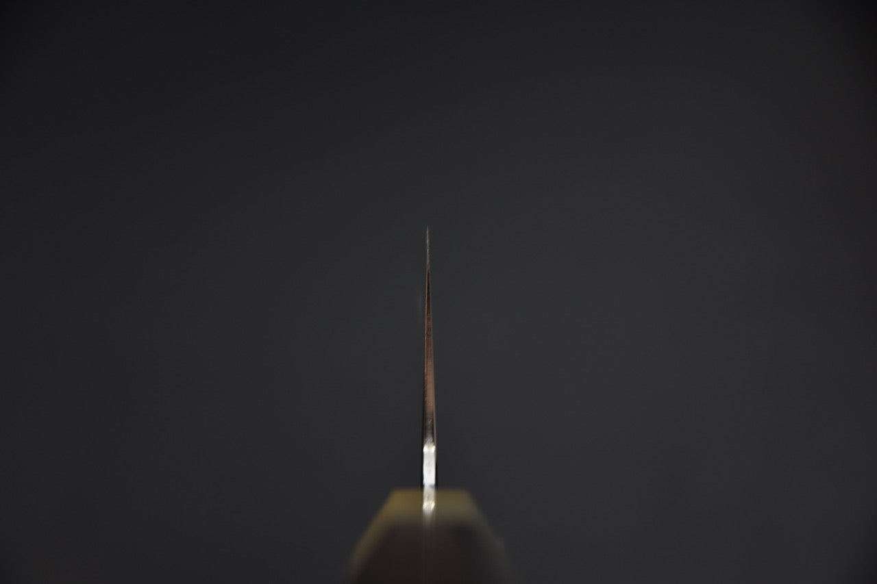 Nakiri japonais Ginsan sanmai — vue d'ensemble, manche taihei et lame complète