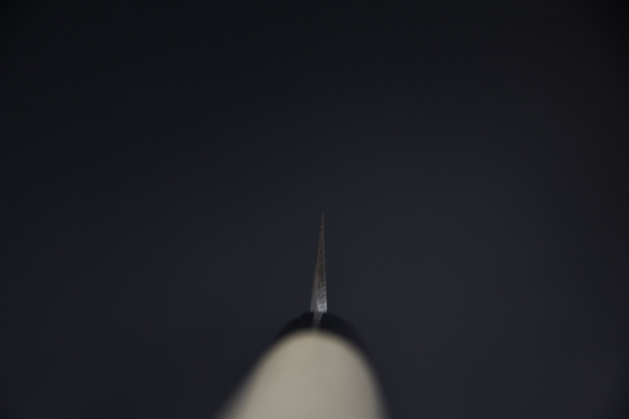 Hitohira yanagiba 300 mm — vue d'ensemble, manche wa magnolia, couteau japonais