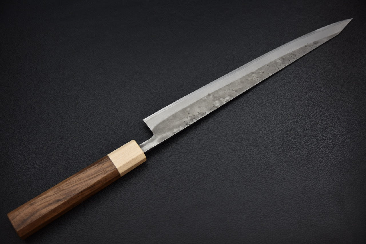 Hitohira TD sujihiki 270 mm couteau japonais — manche wa en noyer octogonal