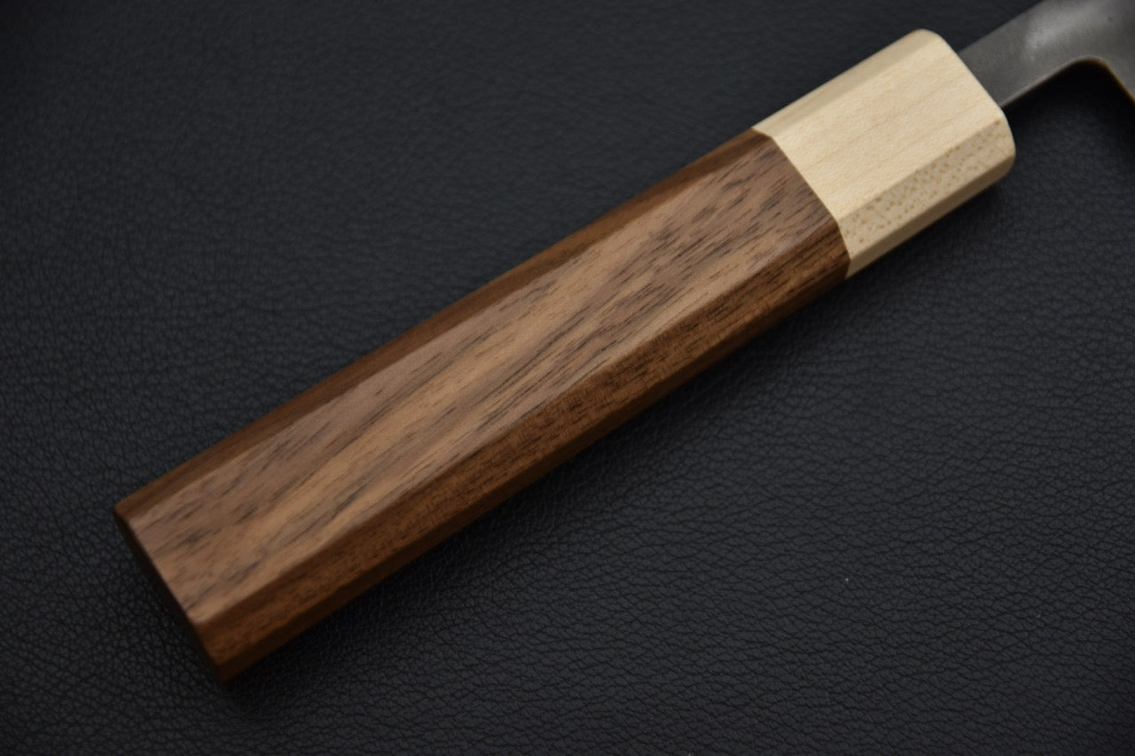 Hitohira TD sujihiki 270 mm couteau japonais — vue du dos de la lame