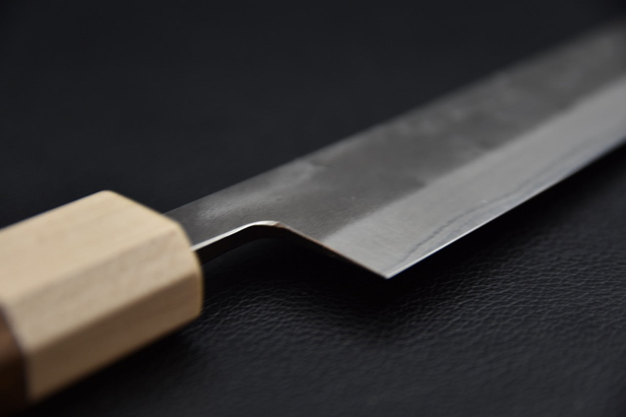 Hitohira TD sujihiki 270 mm couteau japonais — profil de la pointe