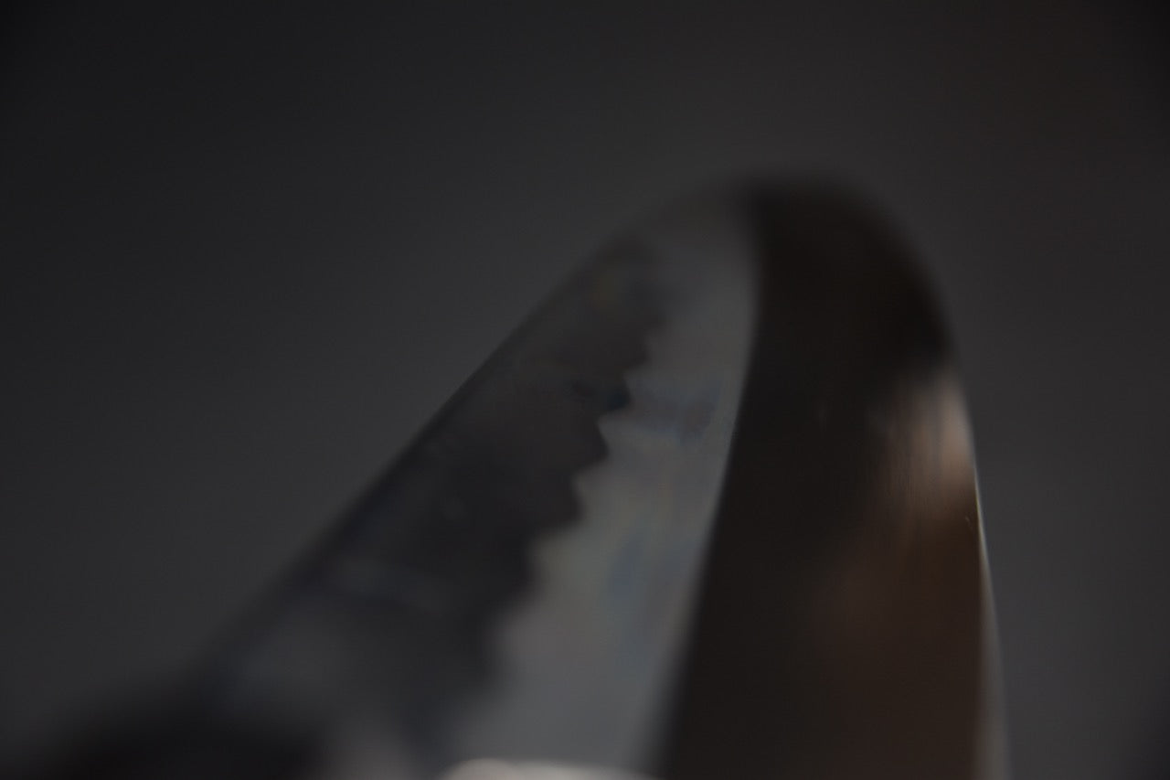 Hitohira Togashi gyuto 240 mm couteau japonais — détail de la pointe fine