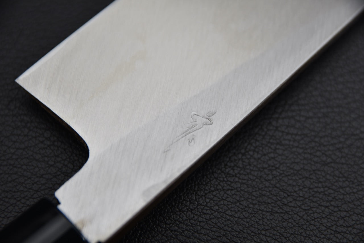 Morihei usuba 180 mm — jonction lame et manche, couteau japonais