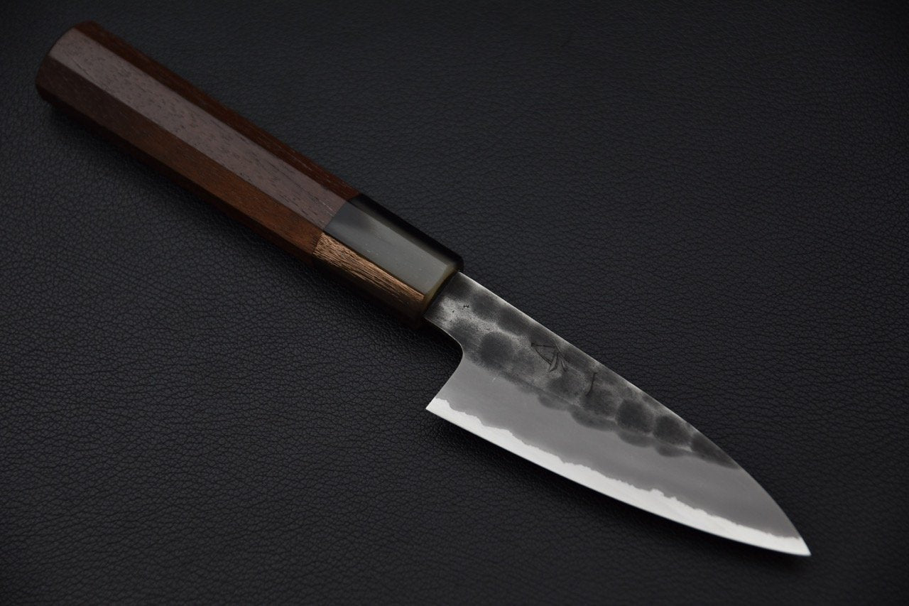 Couteau japonais Hitohira Hinode Tsuchime avec lame en acier shirogami 2 et manche en Taihei