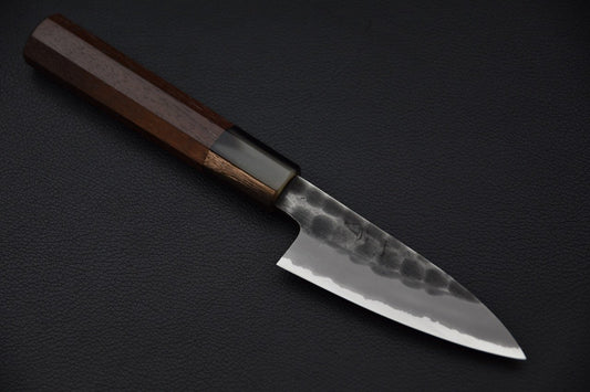 Couteau japonais Hitohira Hinode Tsuchime avec lame en acier shirogami 2 et manche en Taihei