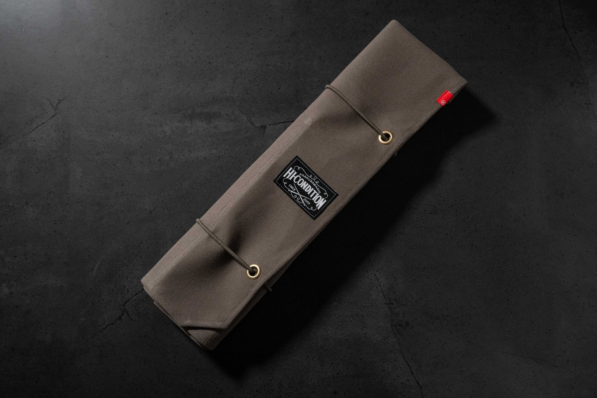 HI-CONDITION Hanpu Rouleau 6 Pochettes Gris Foncé