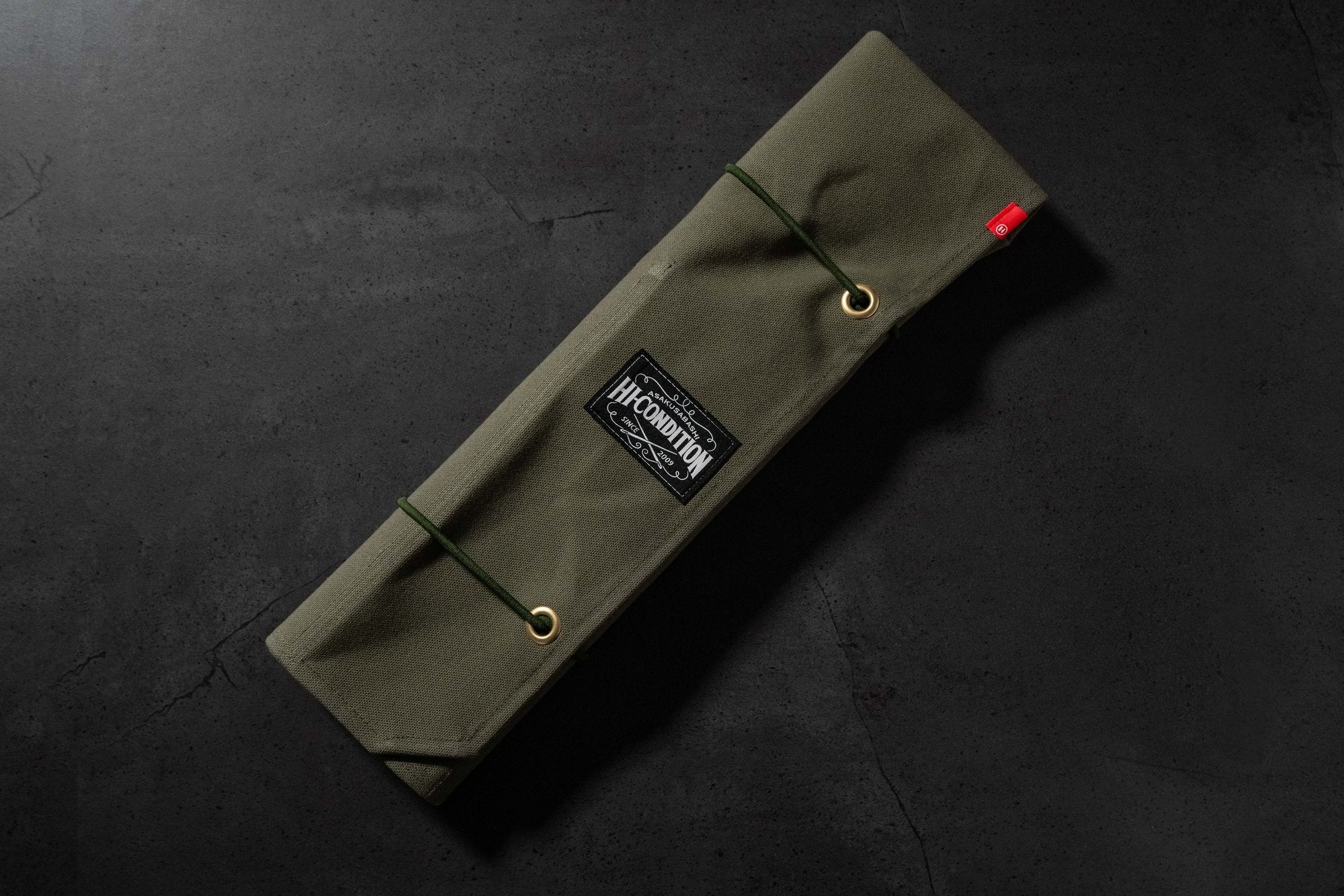 HI-CONDITION Hanpu Rouleau 6 Pochettes Kaki