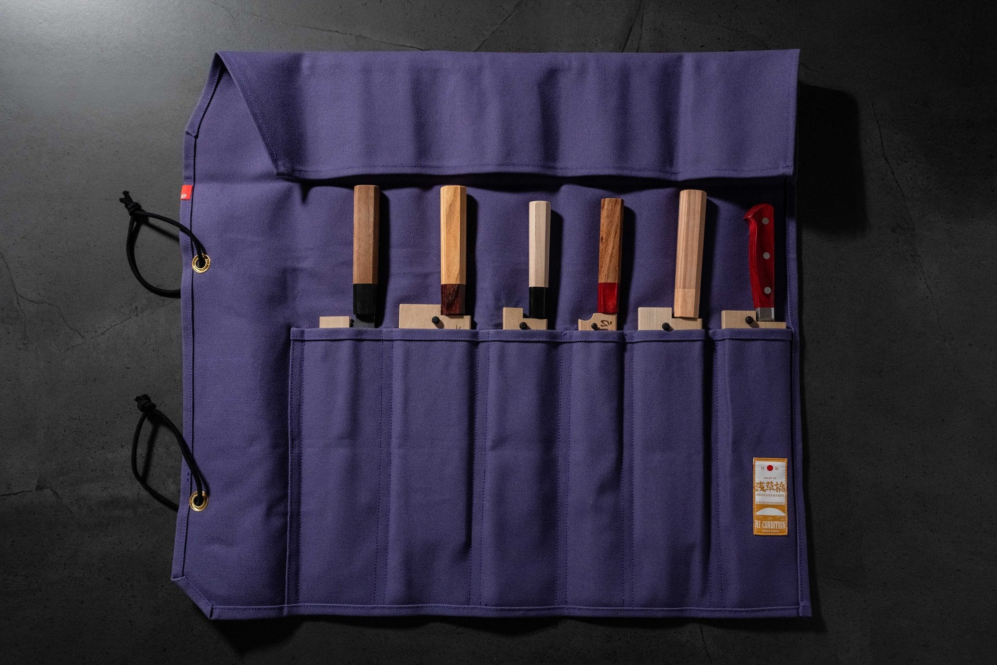 HI-CONDITION Hanpu Rouleau 6 Pochettes Violet