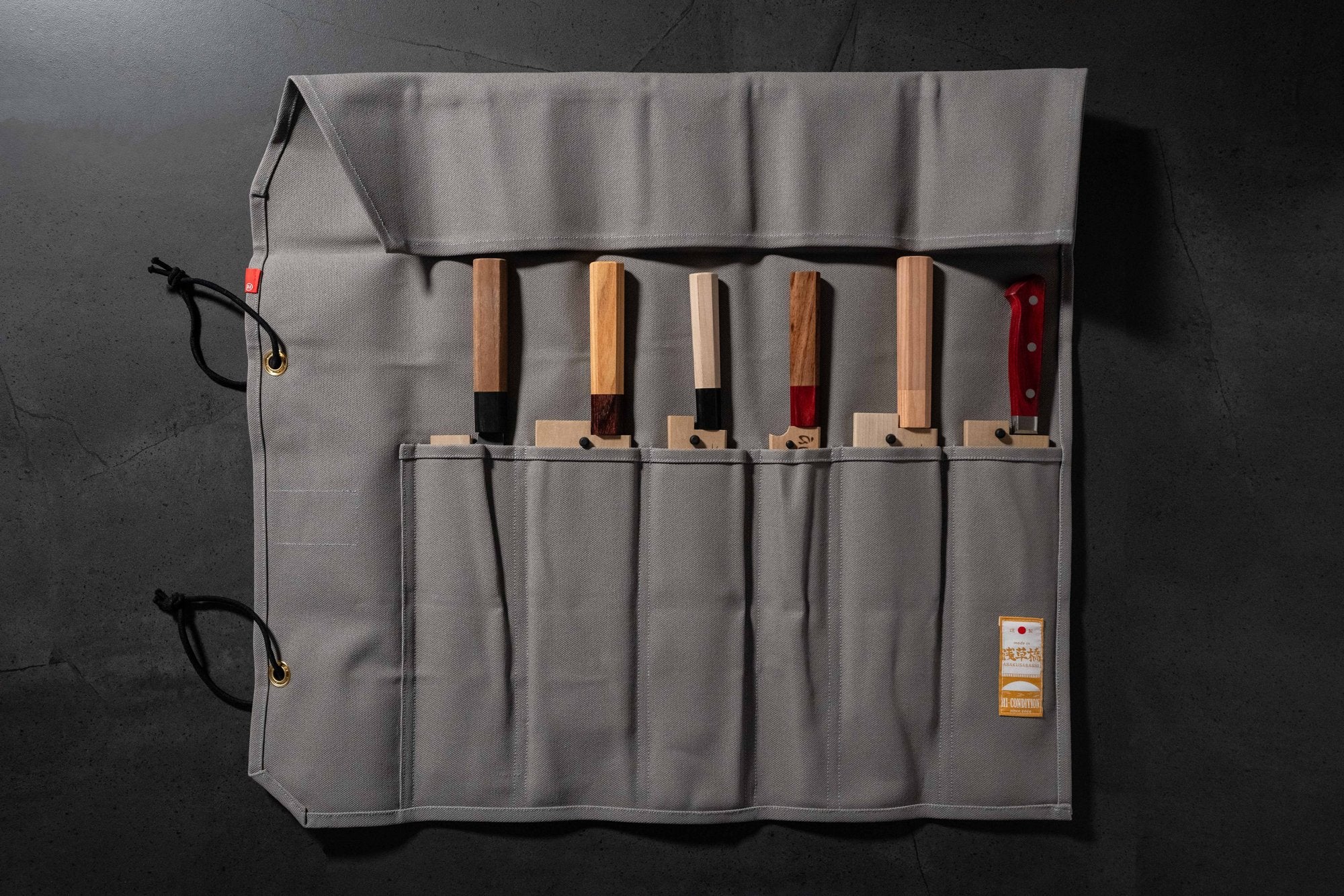 HI-CONDITION Hanpu 6 Pockets Roll Grey