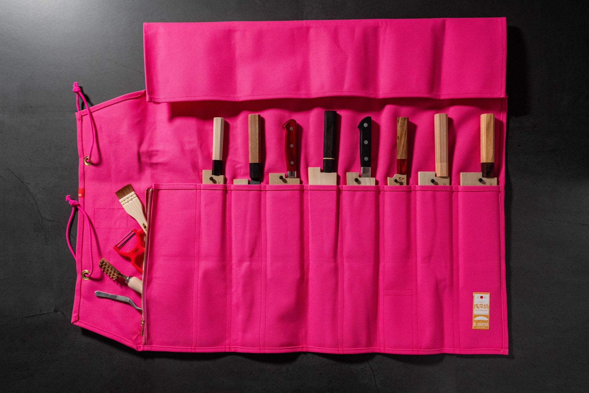 HI-CONDITION Hanpu Rouleau 9 Pochettes Rose