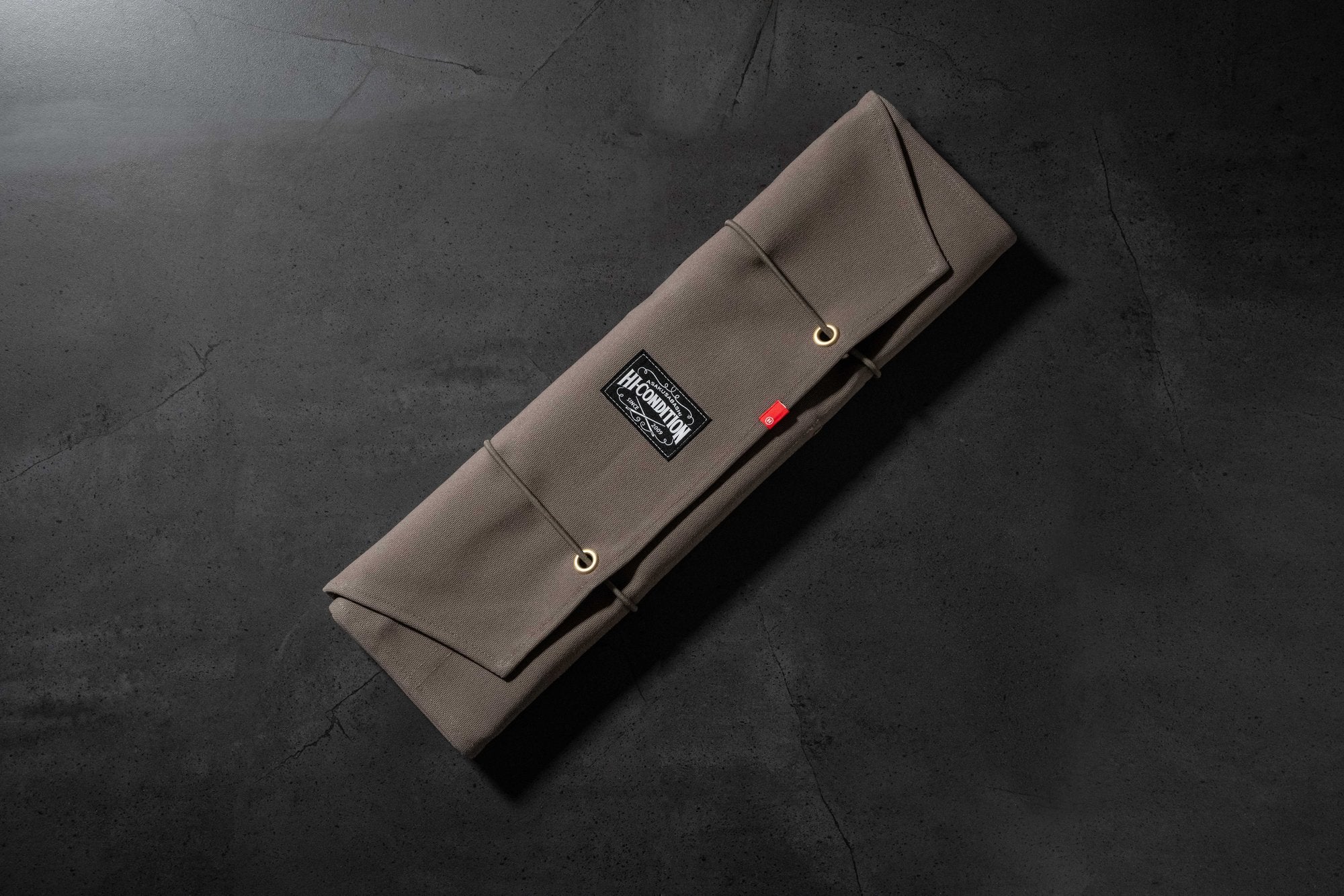 HI-CONDITION Hanpu Rouleau 9 Pochettes Gris Foncé