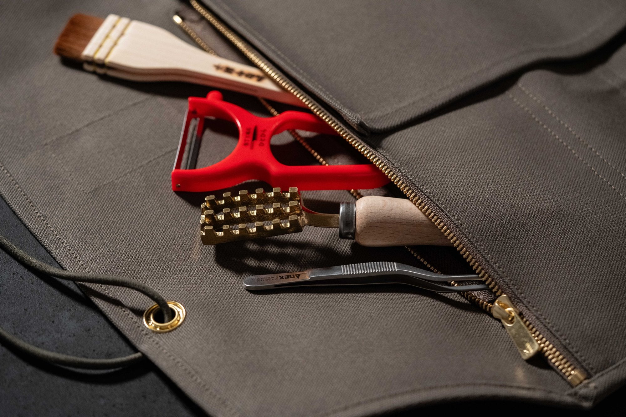 HI-CONDITION Hanpu Rouleau 9 Pochettes Gris Foncé