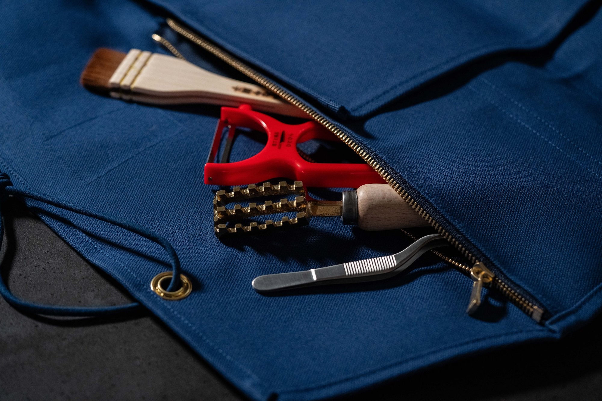 HI-CONDITION Hanpu Rouleau 9 Pochettes Bleu Marin