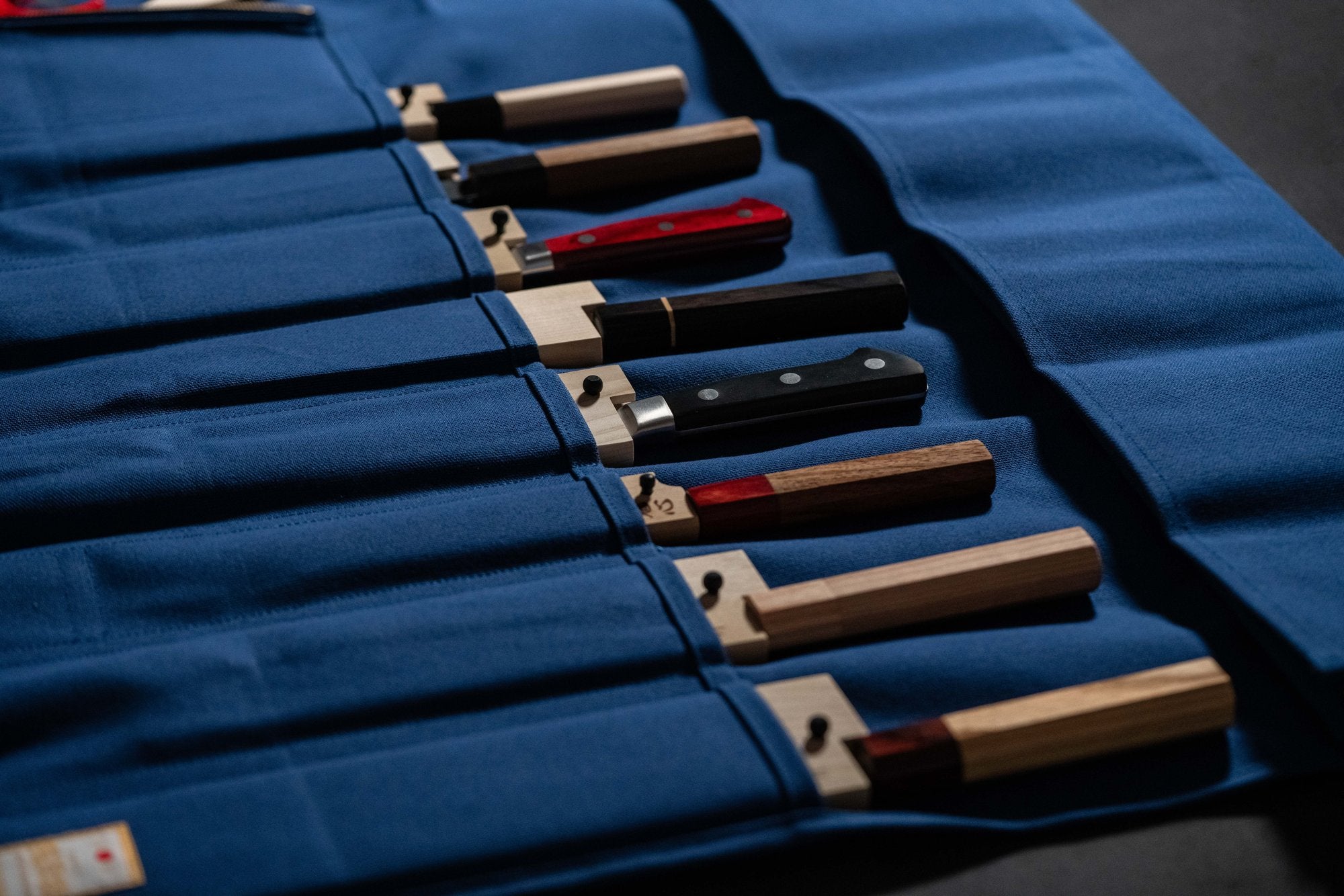 HI-CONDITION Hanpu Rouleau 9 Pochettes Bleu Marin