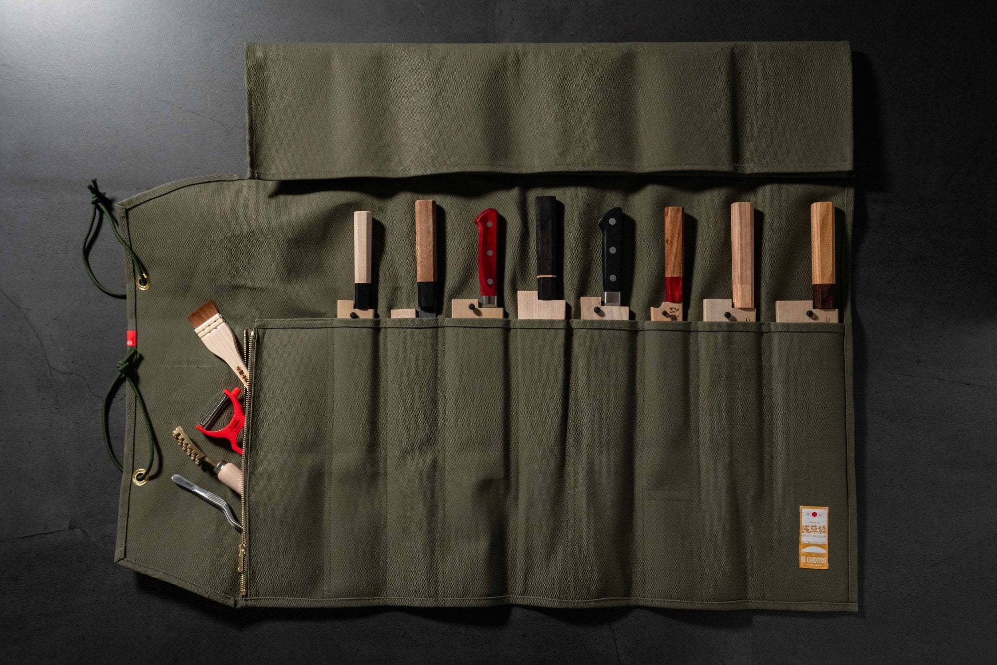 HI-CONDITION Hanpu 9 Pockets Roll Kaki