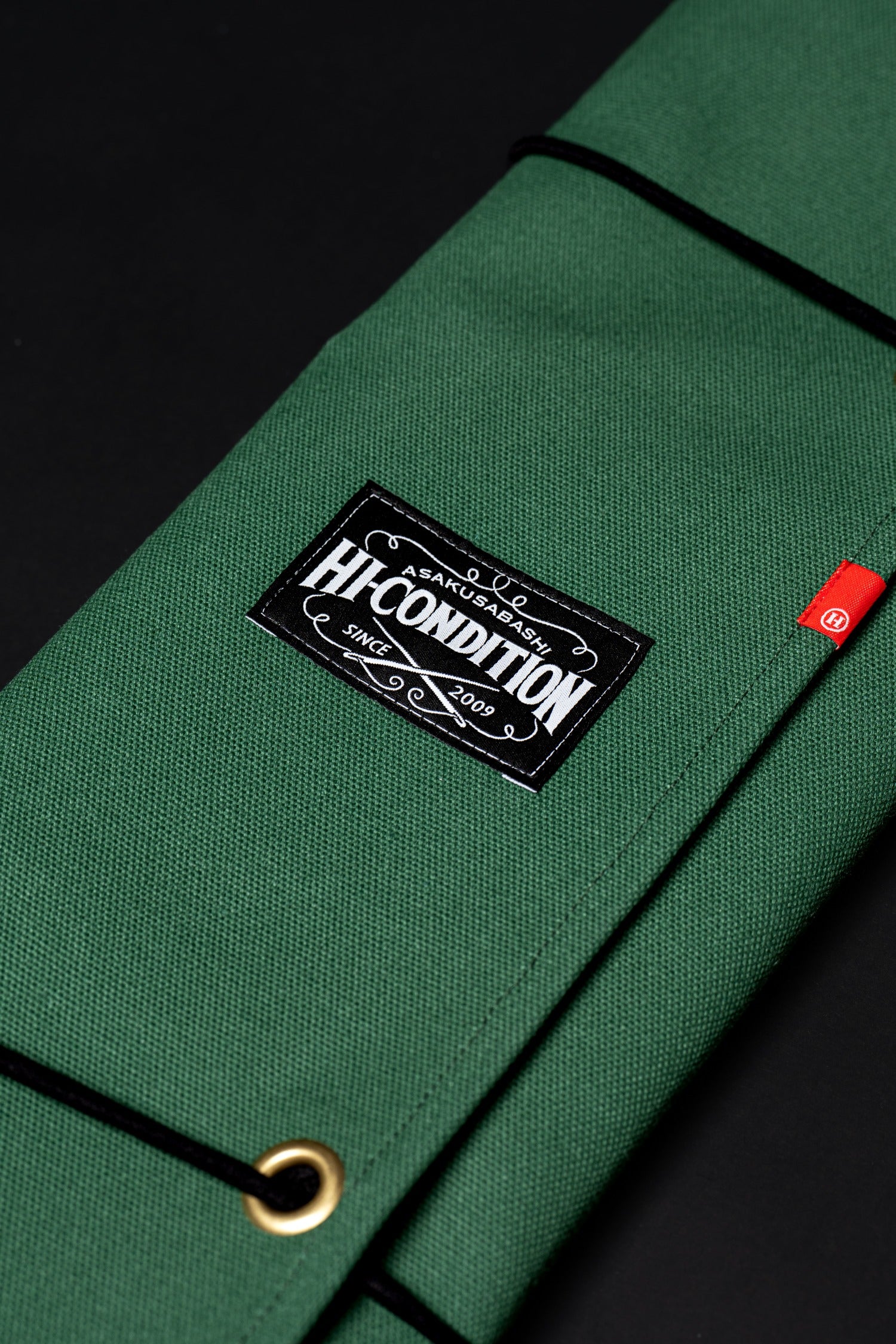 HI-CONDITION Hanpu Knife Roll 9 Pockets Green Stay Sharp
