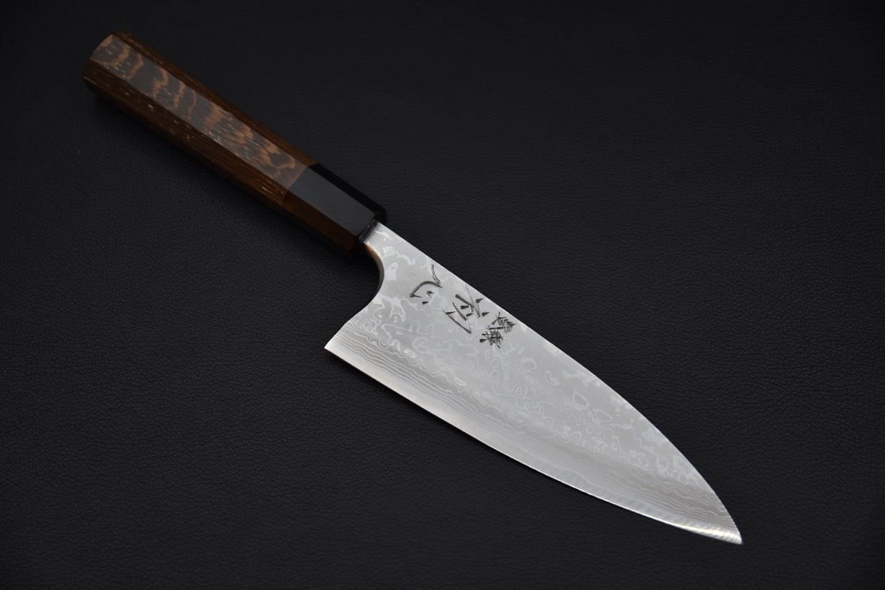 Hatsukokoro Aogami #2 Damascus Deba 165mm Tagayasan