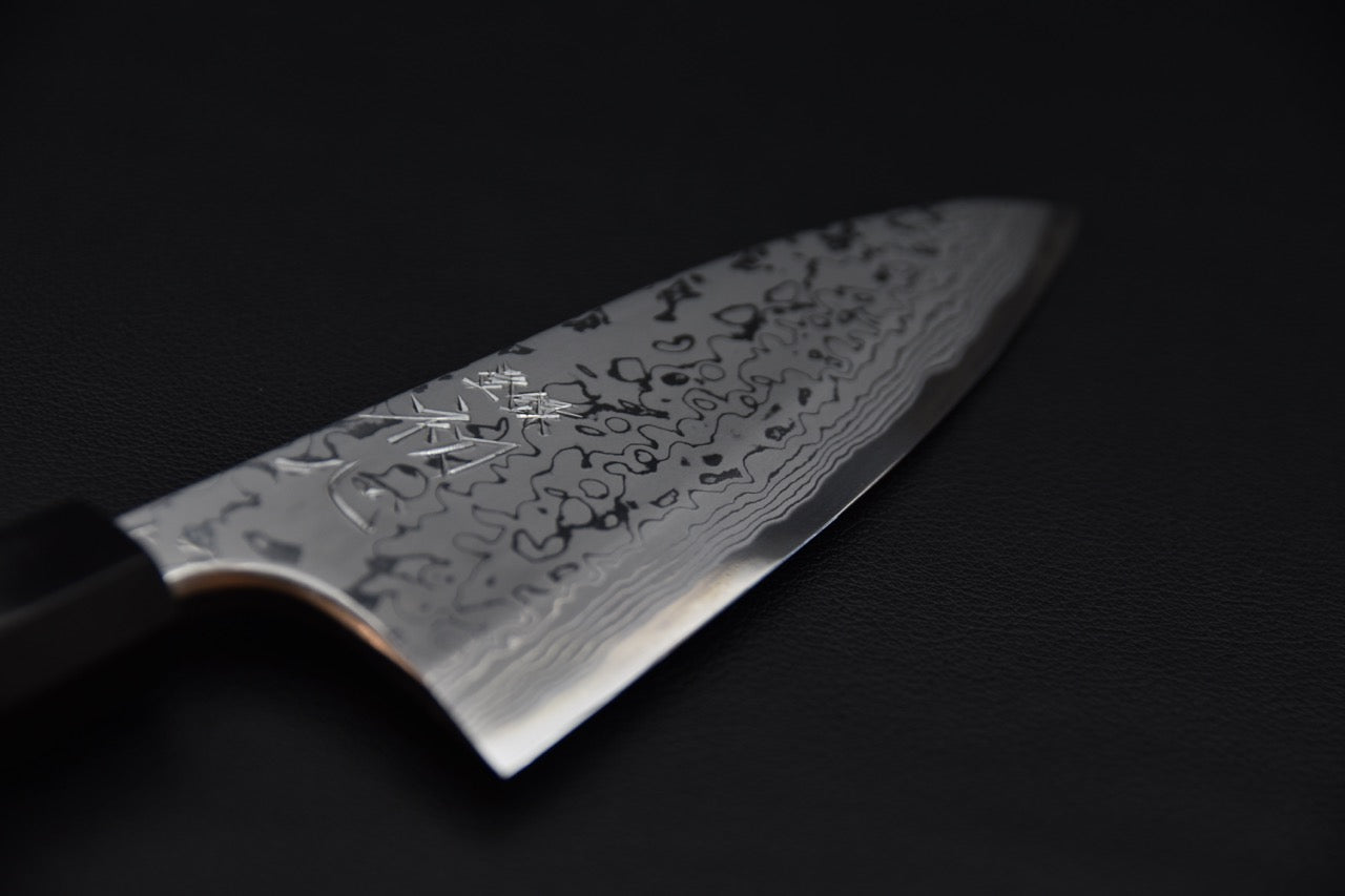 Hatsukokoro Aogami #2 Damascus Deba 165mm Tagayasan