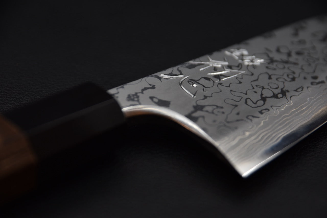 Hatsukokoro Aogami #2 Damascus Deba 165mm Tagayasan