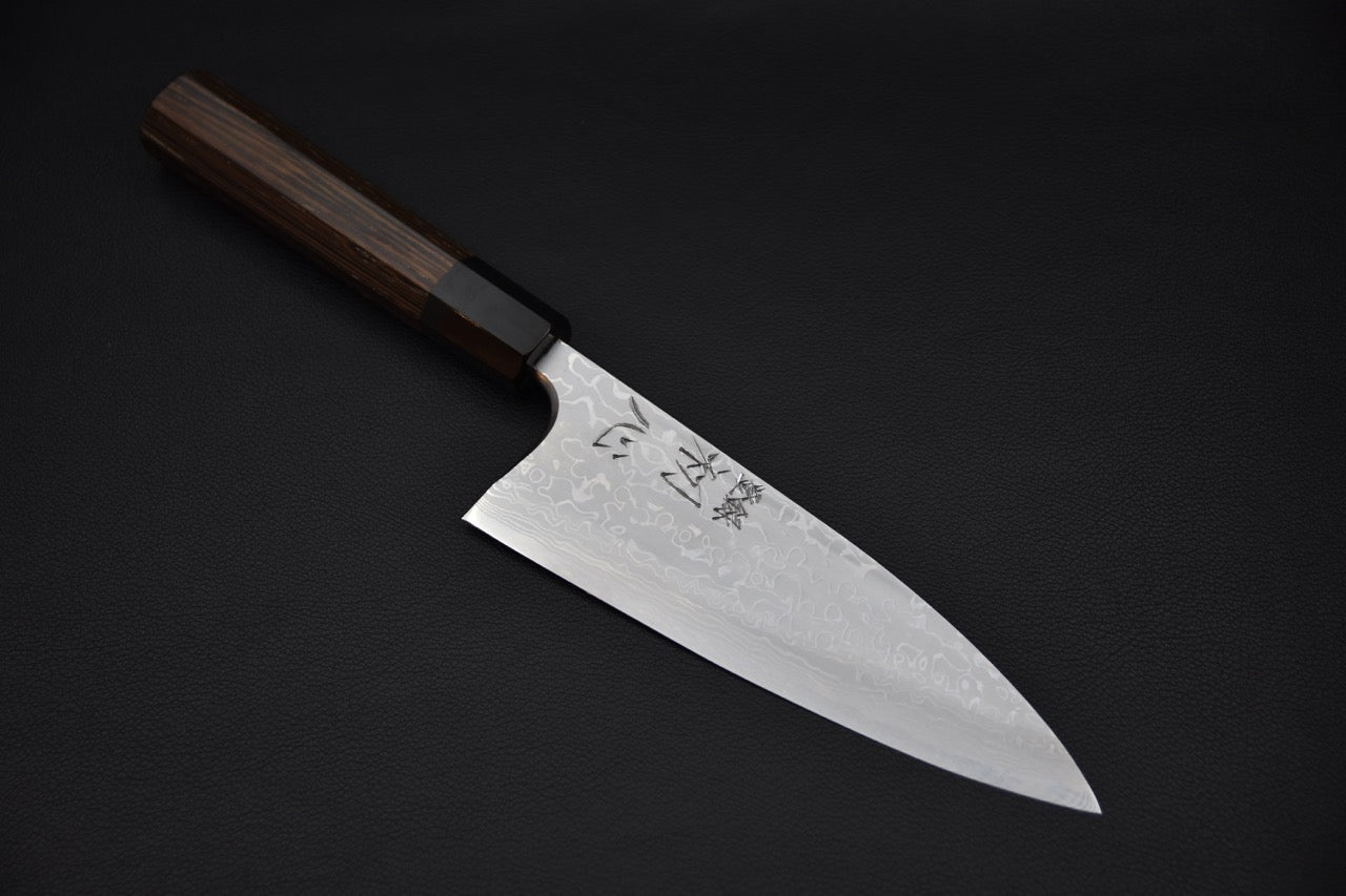 Hatsukokoro Aogami #2 Damascus Deba 180mm Tagayasan