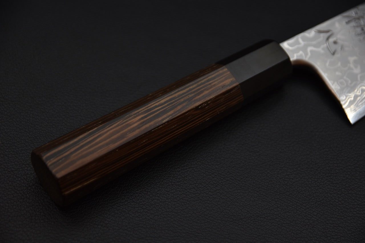 Hatsukokoro Aogami #2 Damascus Deba 180mm Tagayasan