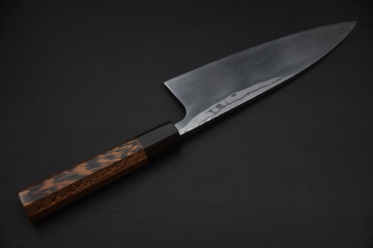 Hatsukokoro Aogami #2 Damascus Deba 195mm Tagayasan