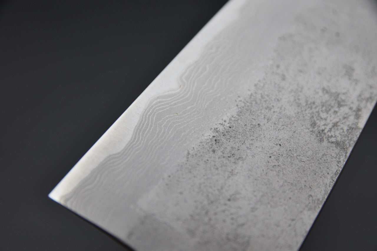 Hatsukokoro Aogami #2 Nashiji Damascus Gyuto 240mm Birch Wood