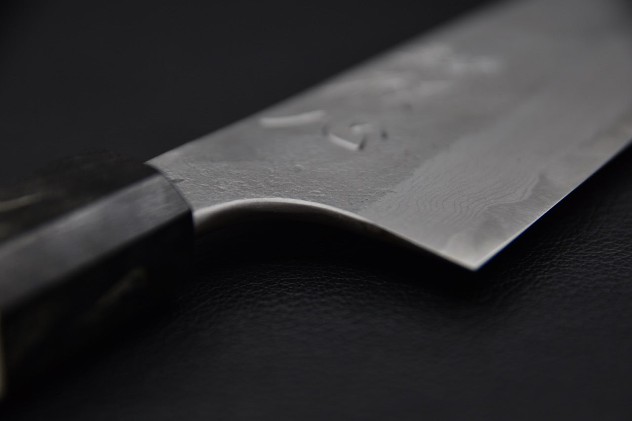 Hatsukokoro Aogami #2 Nashiji Damascus Gyuto 240mm Birch Wood