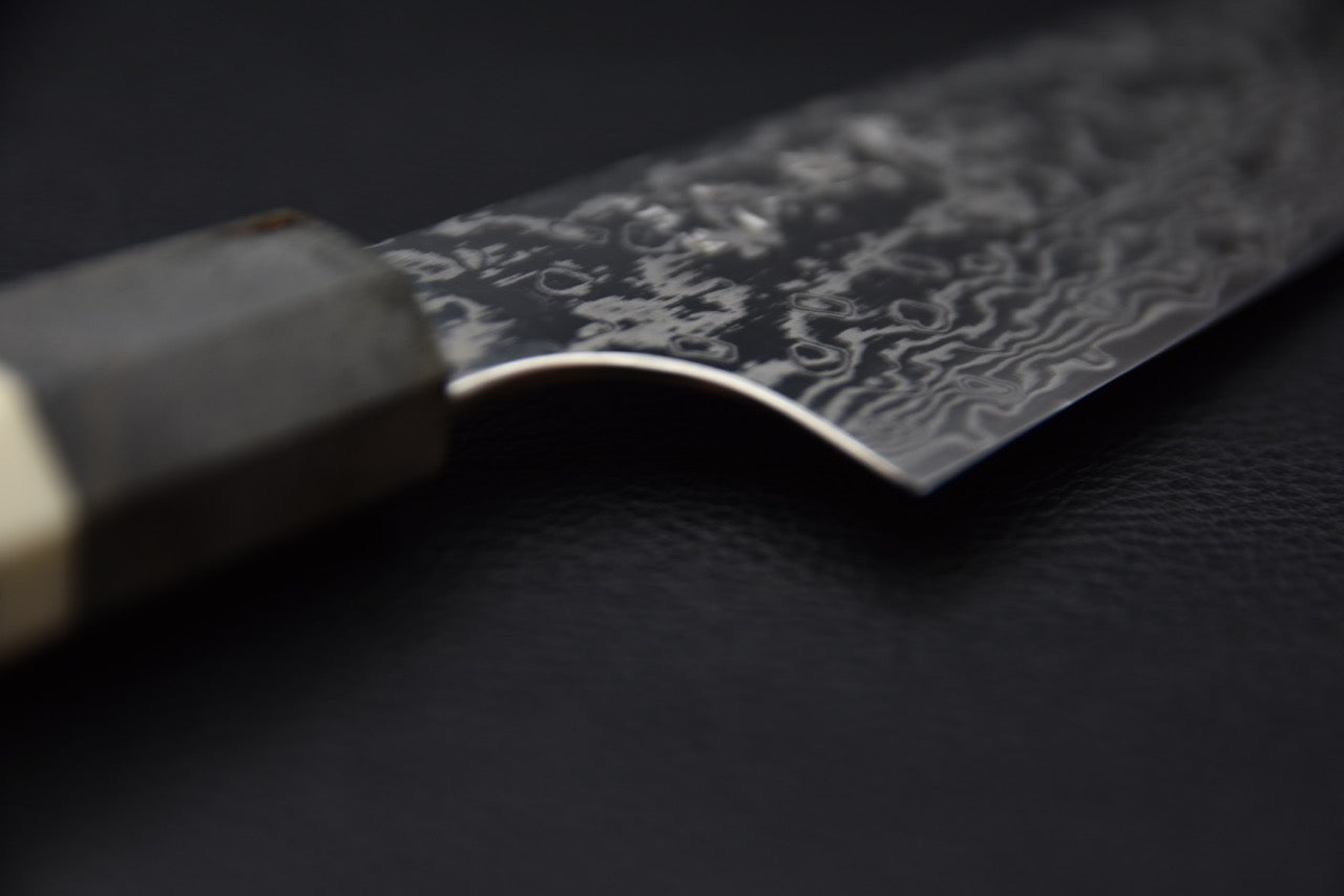 Hatsukokoro Ginga ATS-34 Damascus Petty 150mm Bouleau