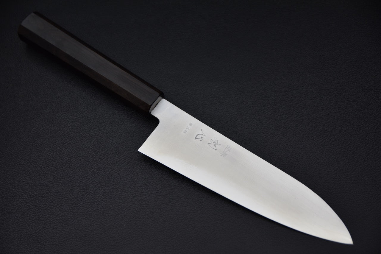 Hatsukokoro Hayabusa Ginsan Migaki Santoku Ébène