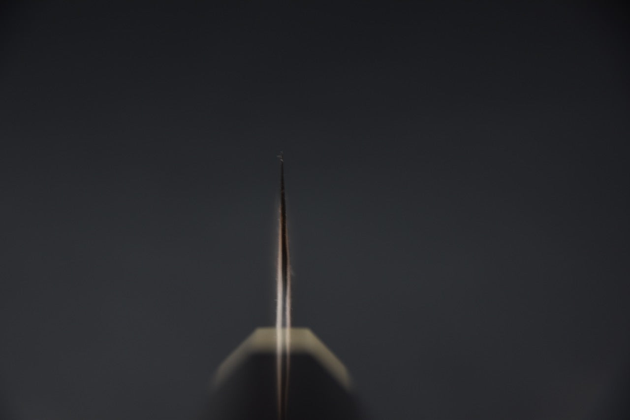 Hatsukokoro Irodori Aogami #2 Damascus Kurozome Gyuto 240 Ebony