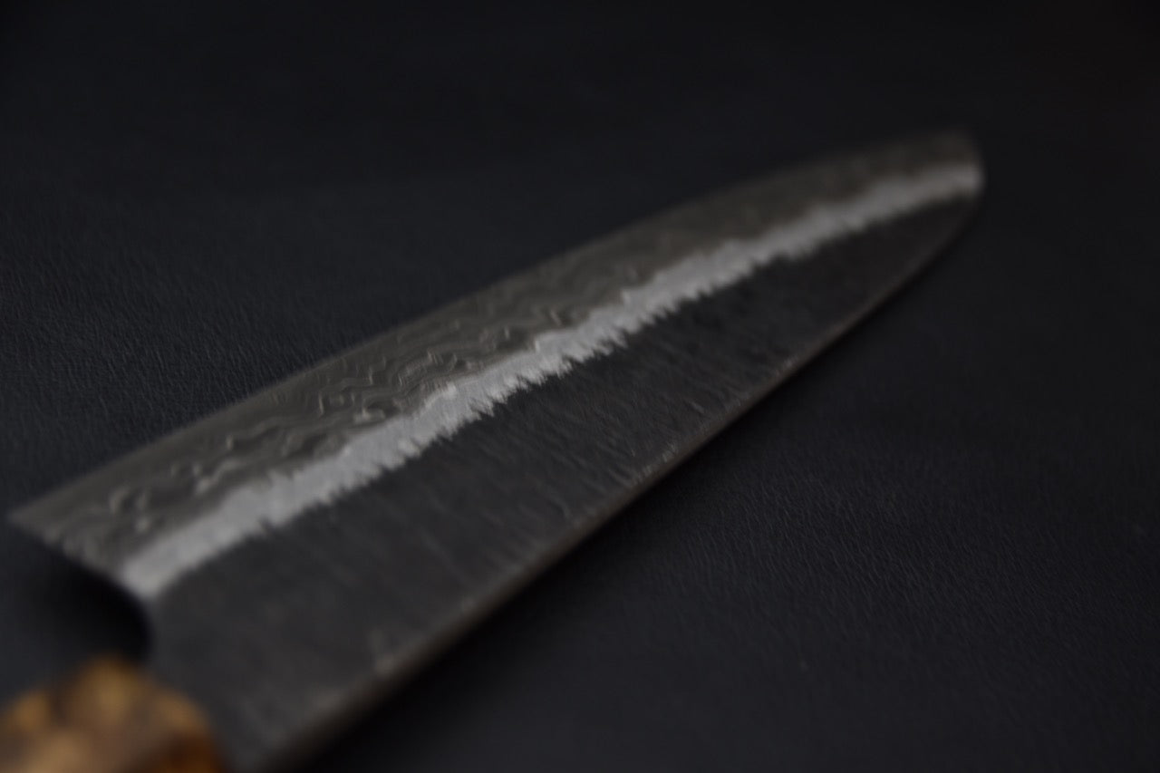 Hatsukokoro Itadaki Shirogami #2 & Aogami #2 Damascus Coreless Gyuto 240mm