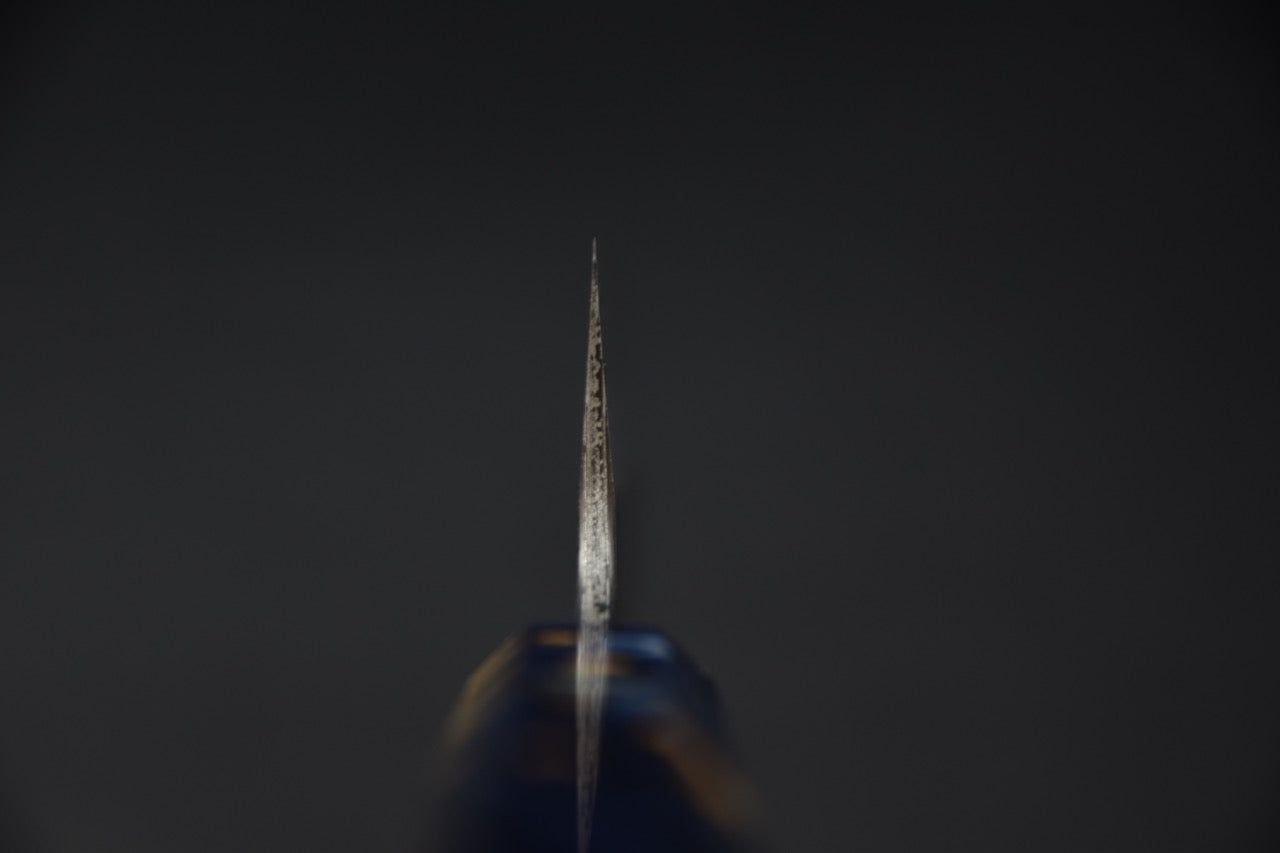 Hatsukokoro Itadaki Shirogami #2 & Aogami #2 Damascus Coreless Gyuto Kiritsuke 210mm