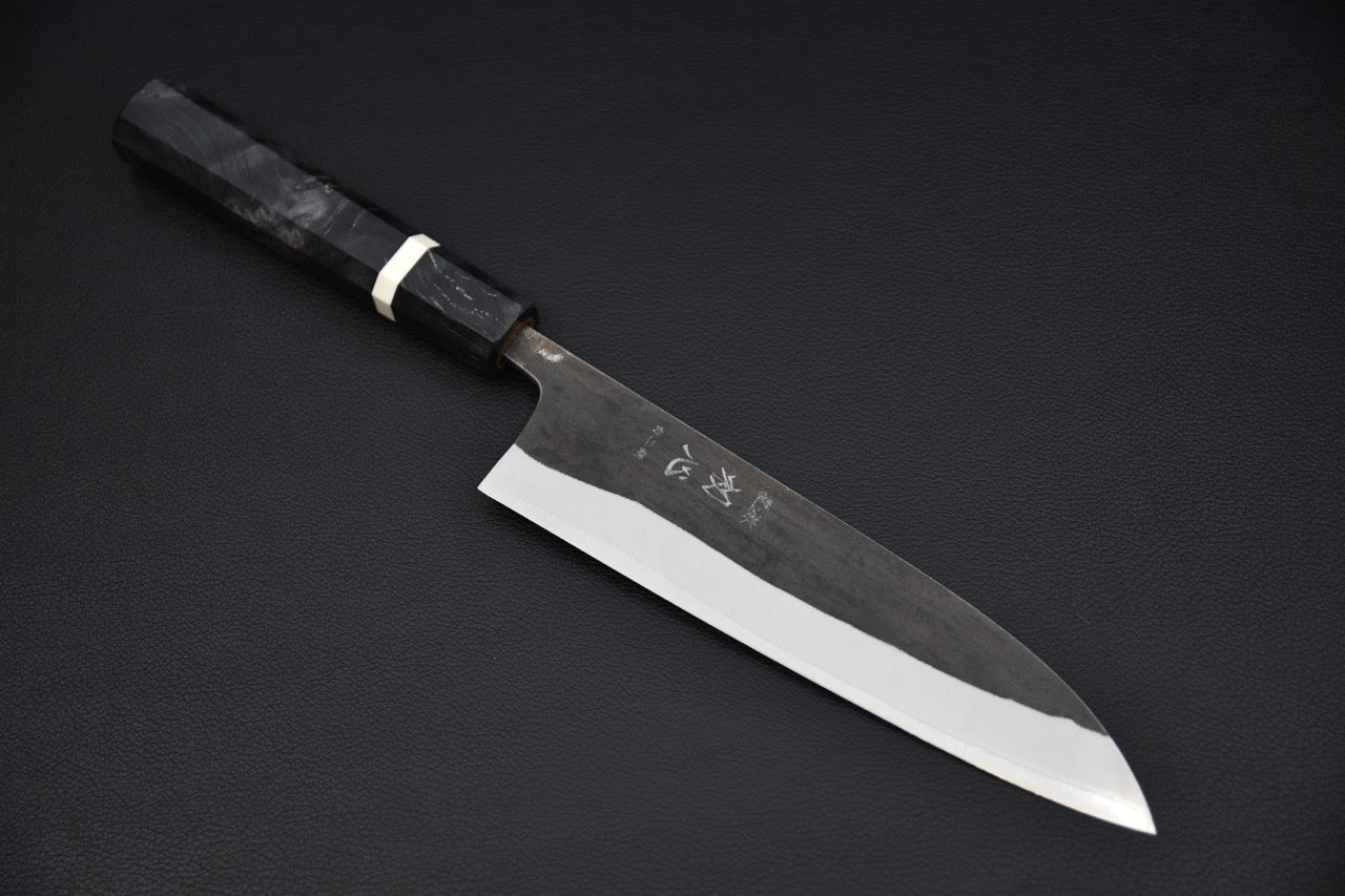 Hatsukokoro Kurokaze Shirogami #2 Kurouchi Gyuto 180mm