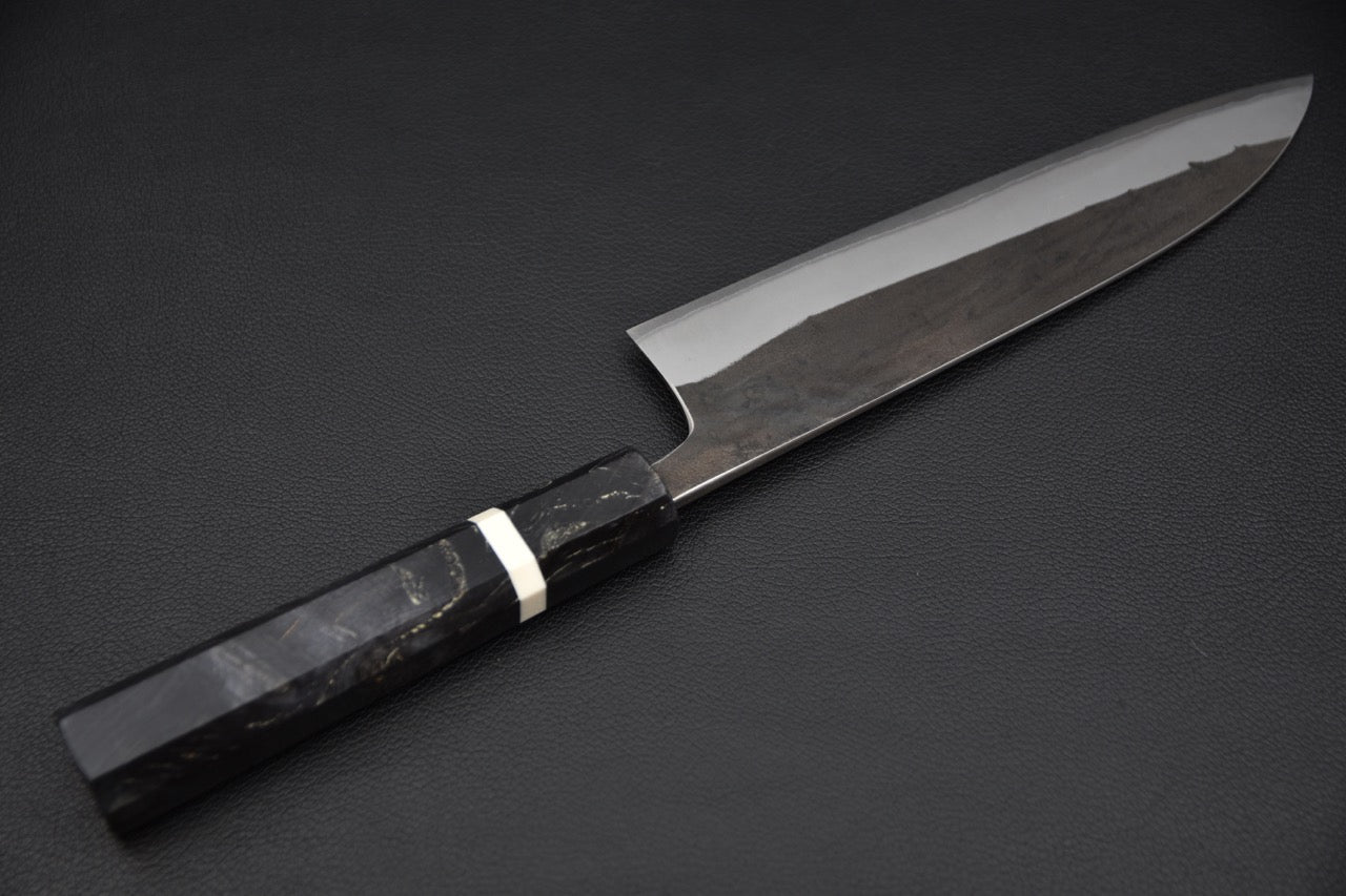 Hatsukokoro Kurokaze Shirogami #2 Kurouchi Gyuto 180mm