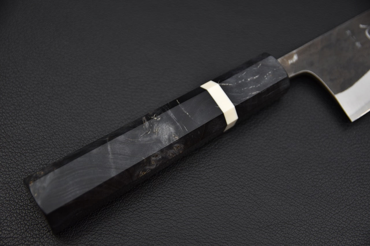 Hatsukokoro Kurokaze Shirogami #2 Kurouchi Gyuto 180mm