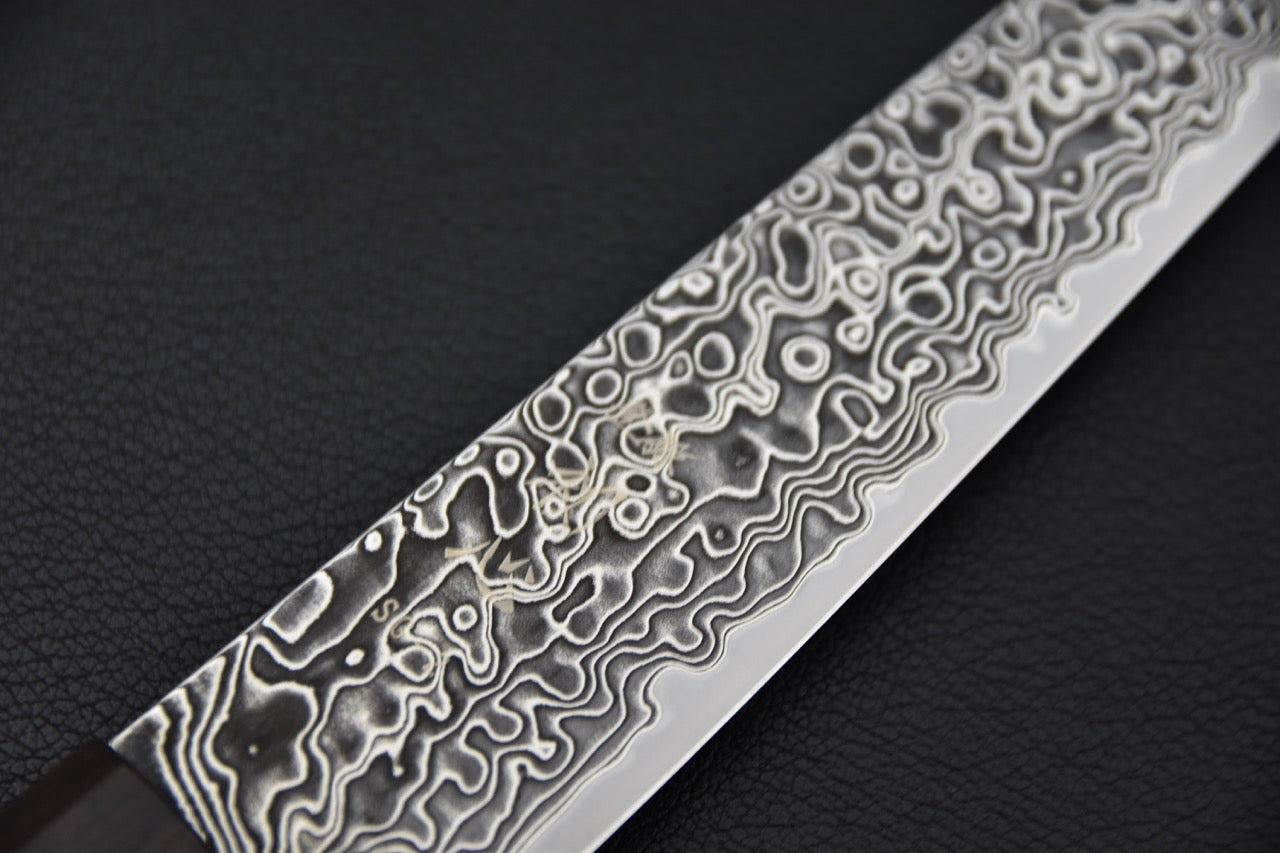 Pointe fine et profil de lame – couteau japonais petty 150mm SG2 damascus