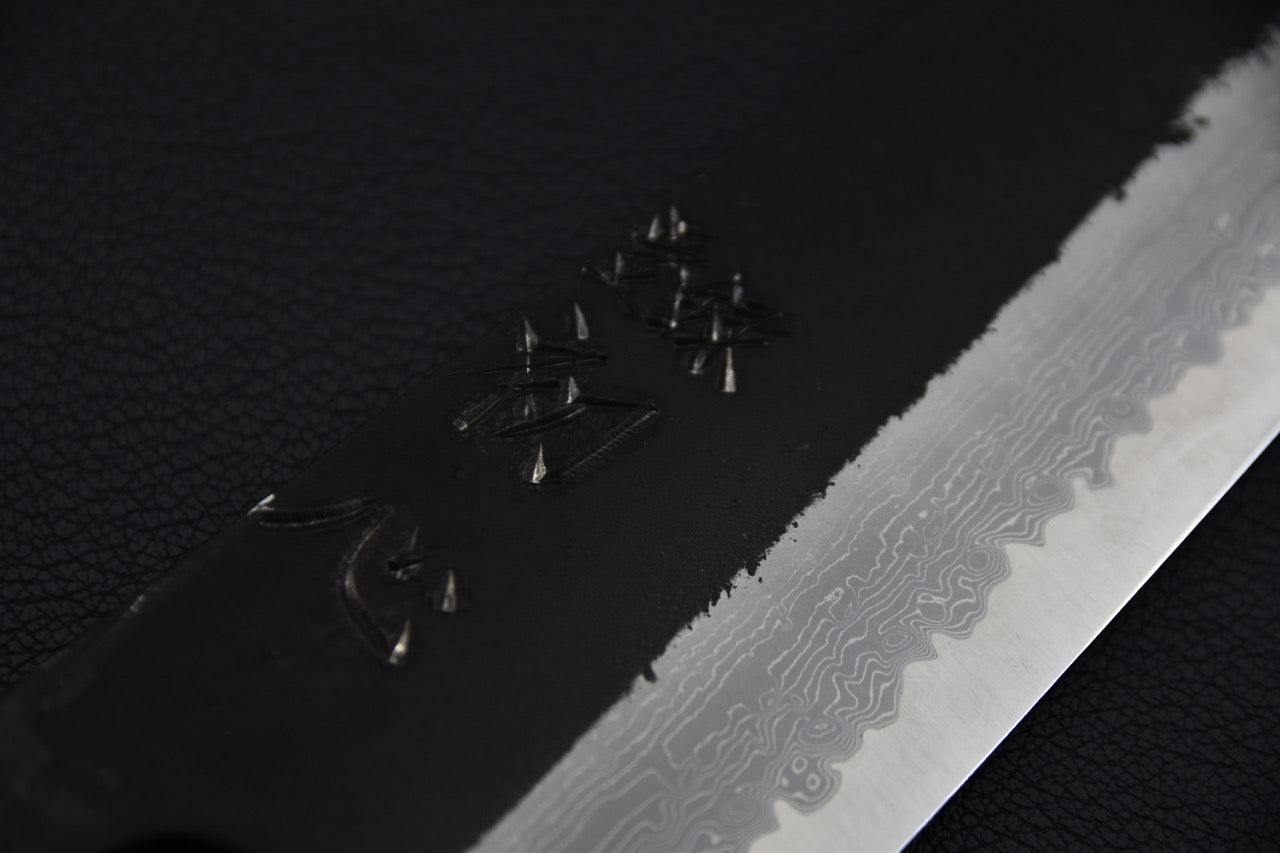 Hatsukokoro Shinkiro Aogami Super Damascus Kurouchi Bunka Bouleau