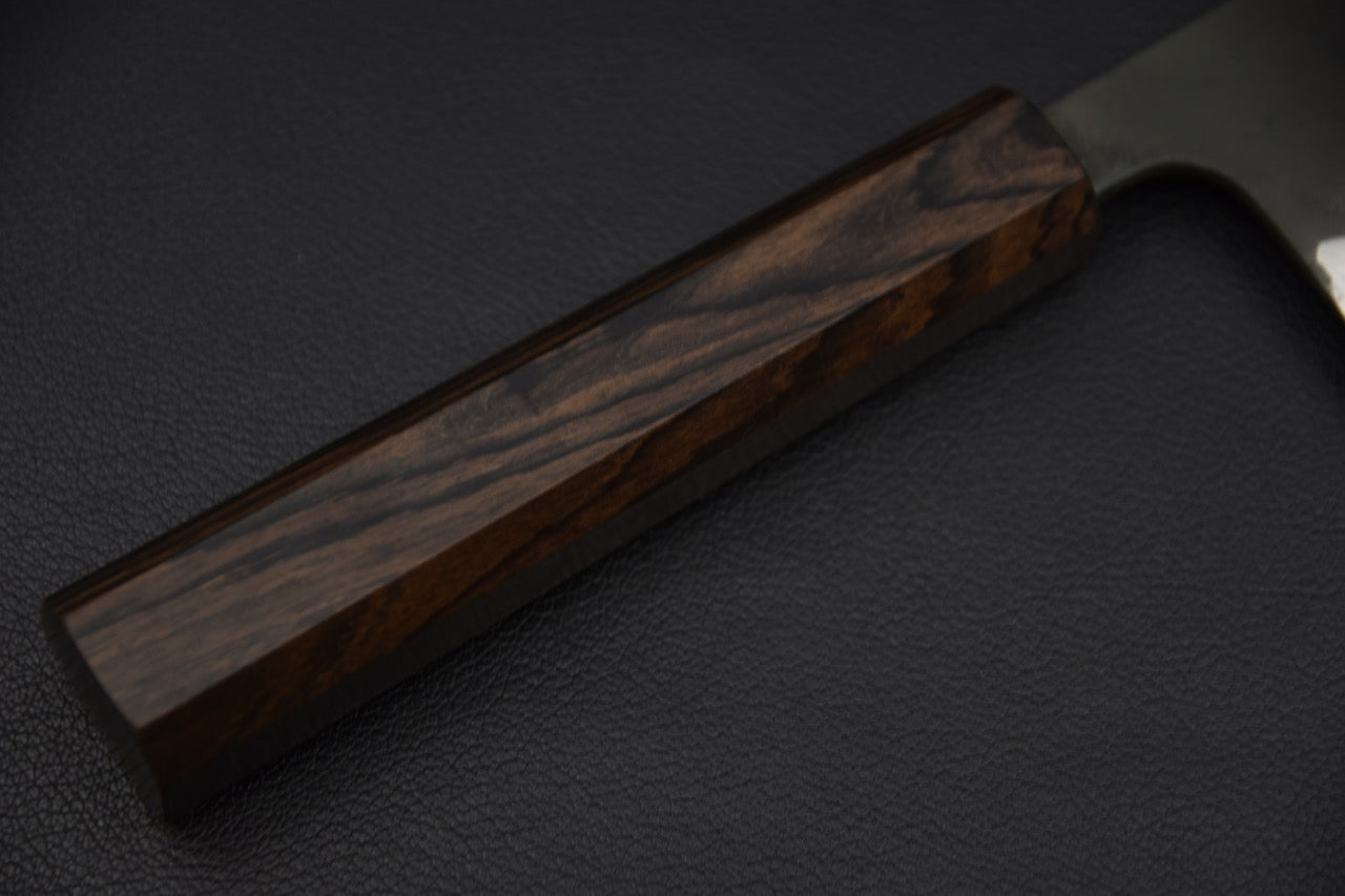 Hatsukokoro Shinkiro Aogami Super Damascus Kurouchi Nakiri Ebony