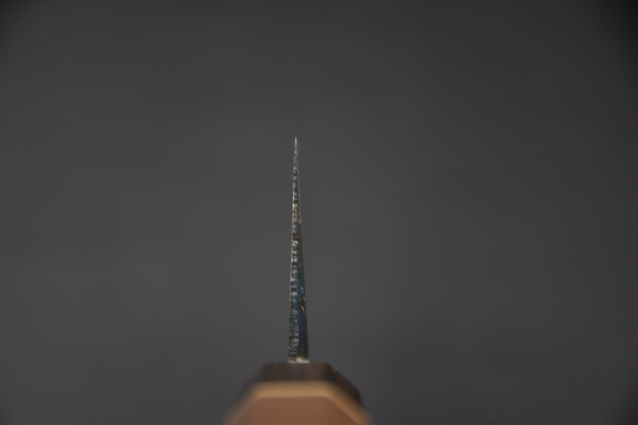 Hitohira Echizen NB Shirogami #2 Kurouchi Damascus Nakiri 165mm Noyer