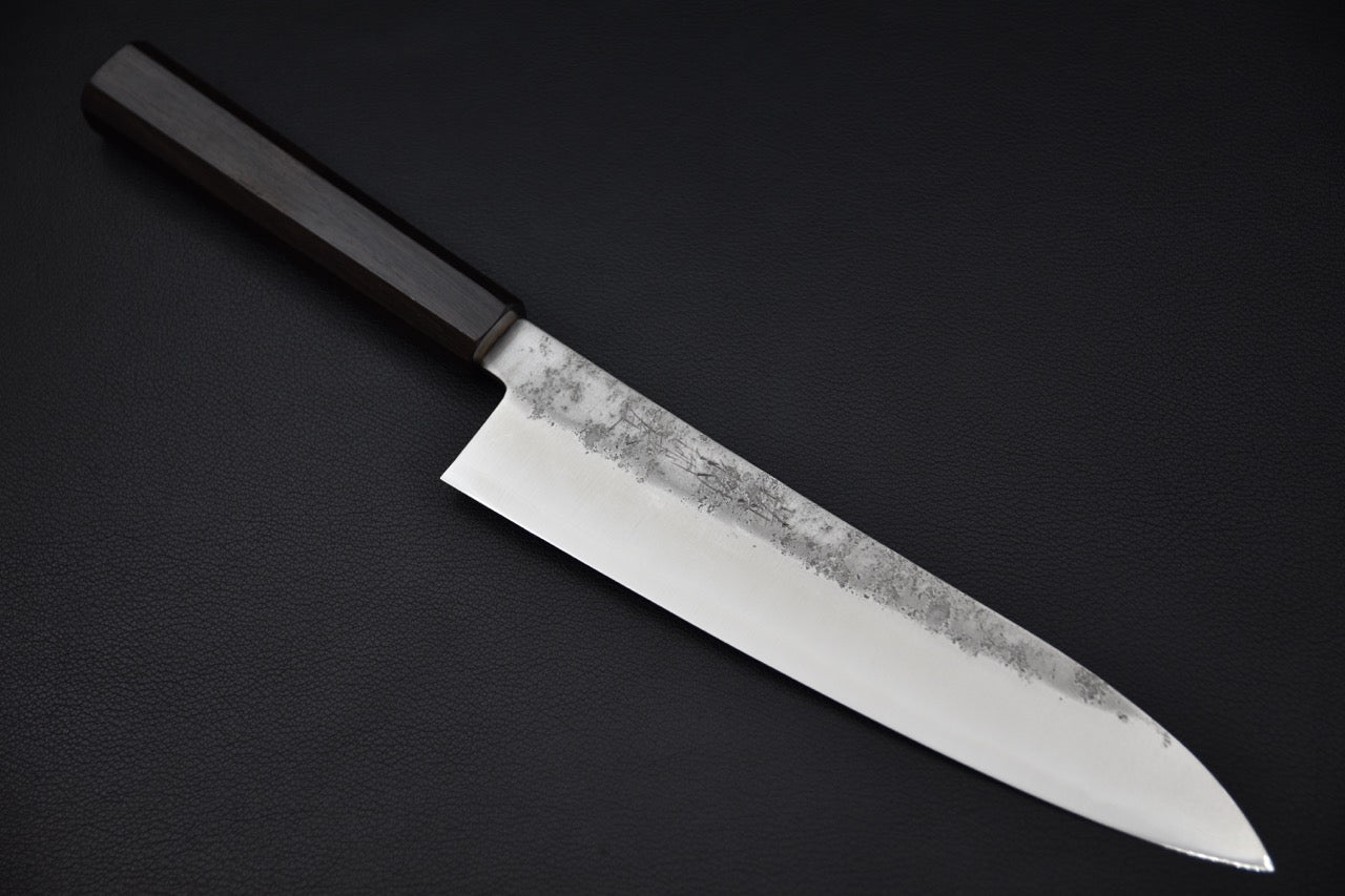 Hitohira Imojiya TH Ginsan Nashiji Gyuto 210mm Ebony
