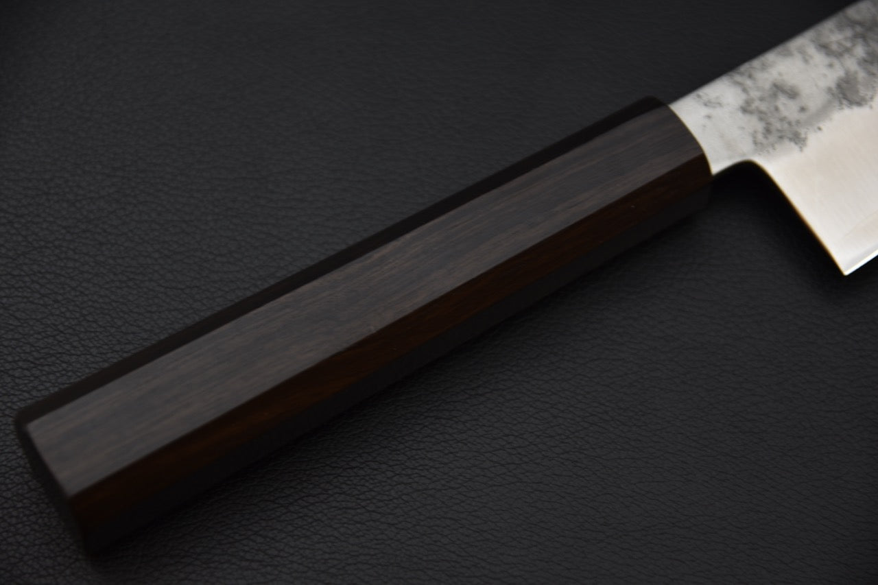 Hitohira Imojiya TH Ginsan Nashiji Gyuto 210mm Ebony