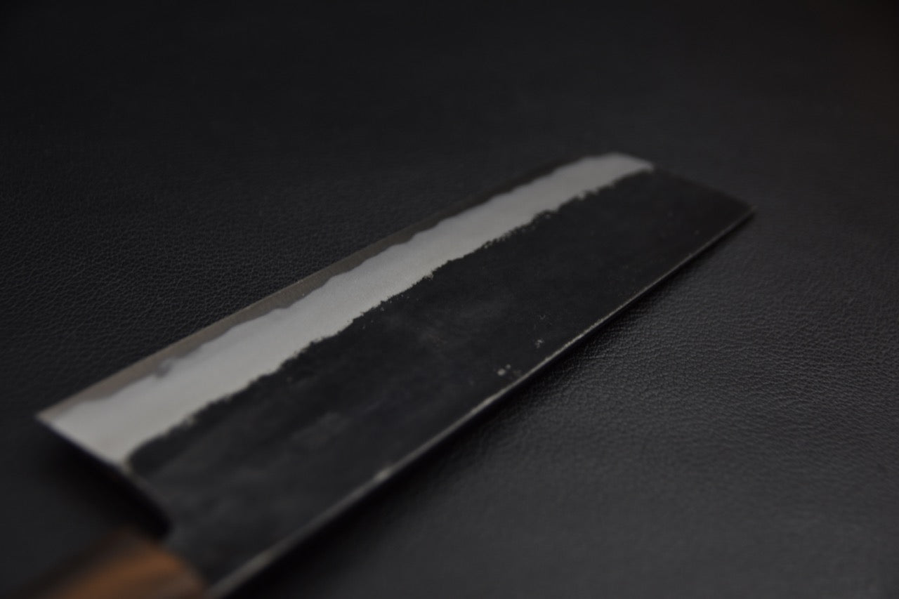 Hitohira Aogami #1 Kurouchi Nakiri 165mm Noyer