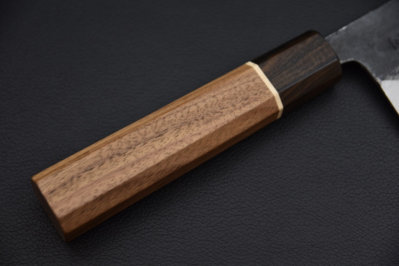 Hitohira Aogami #1 Kurouchi Nakiri 165mm Noyer