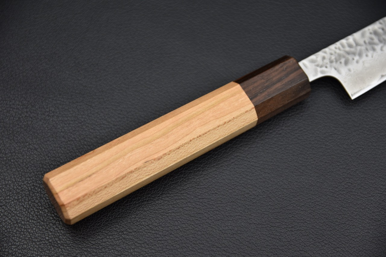 Hitohira Futana Inox Tsuchime Damascus Petty 135mm Cerisier