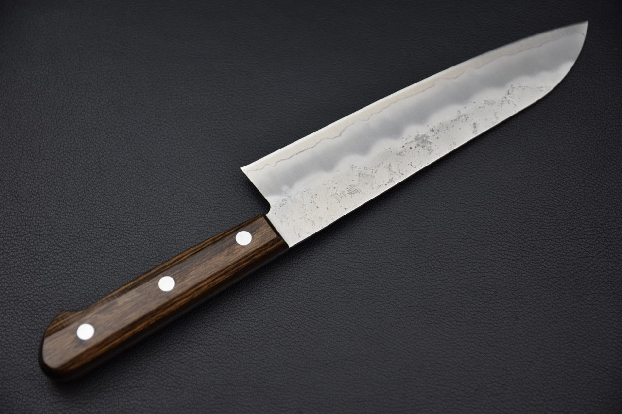Profil complet du couteau Hitohira Futana S3 Nashiji Santoku 165 mm