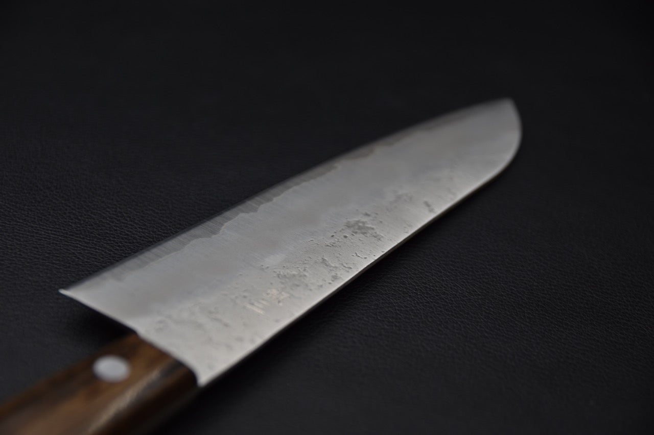 Hitohira Futana S3 Nashiji Santoku 165mm Pakka Brun