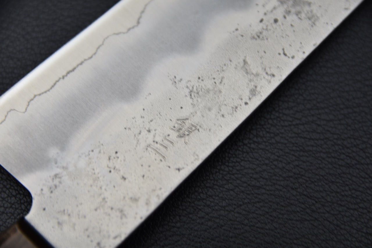 Hitohira Futana S3 Nashiji Santoku 165mm Pakka Brun